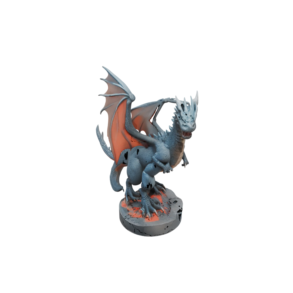 Pastel Relief Lava Drake