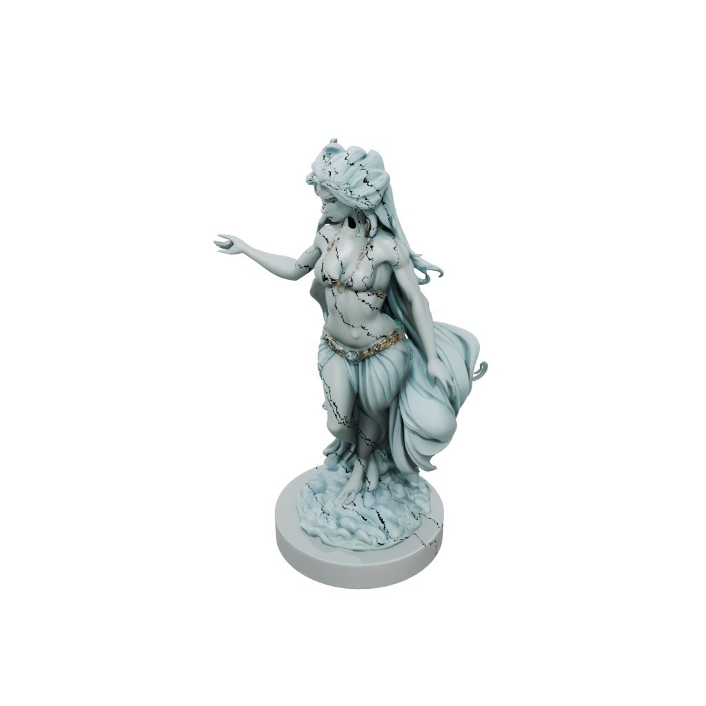 Pastel Relief Storm Djinn