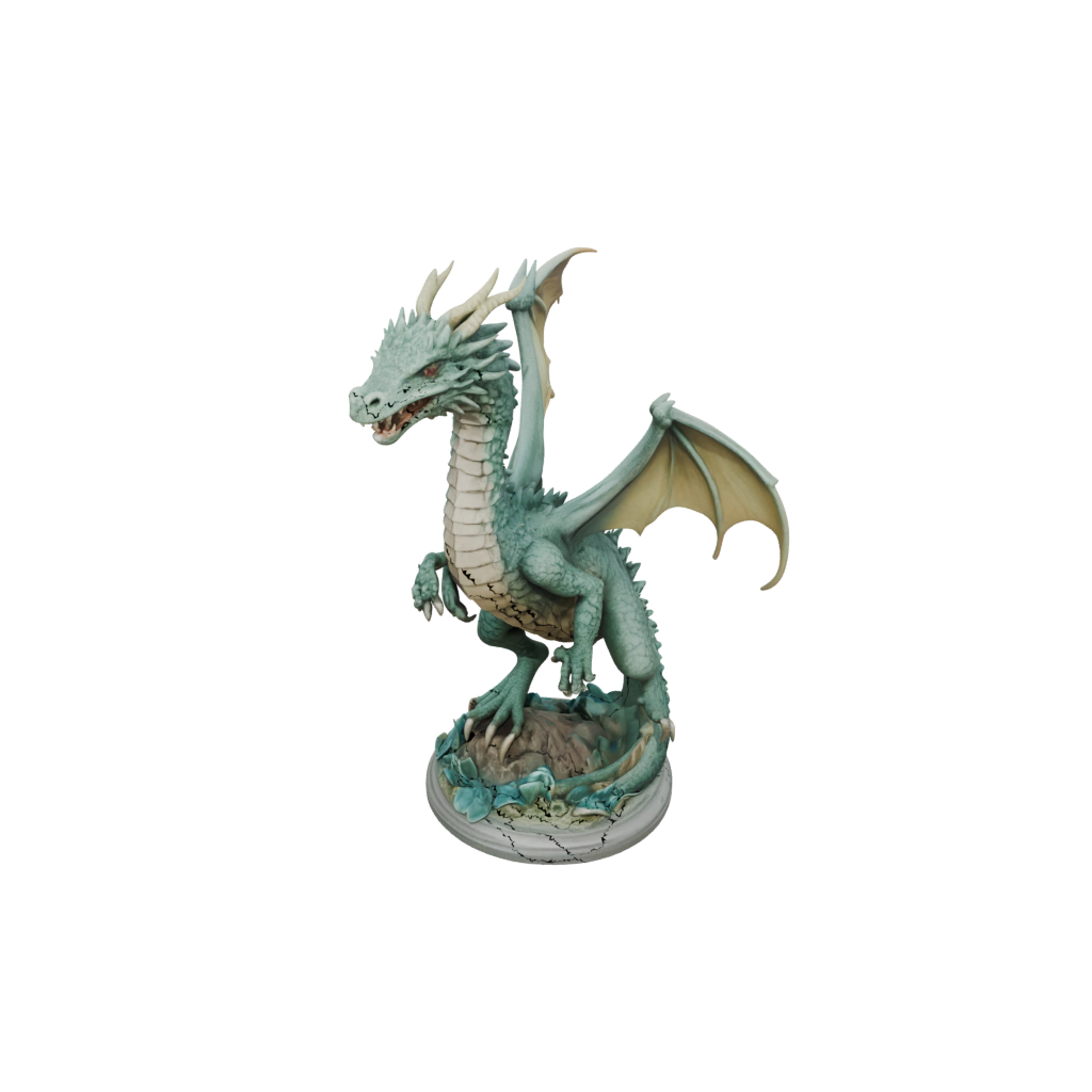 Pastel Relief Swamp Dragon