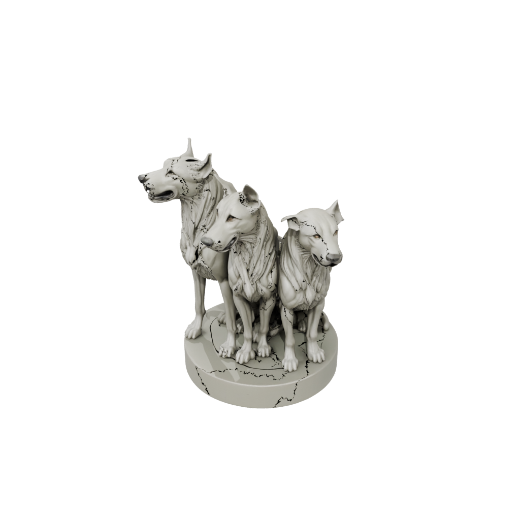 Relief Cerberus Three-Headed Hound