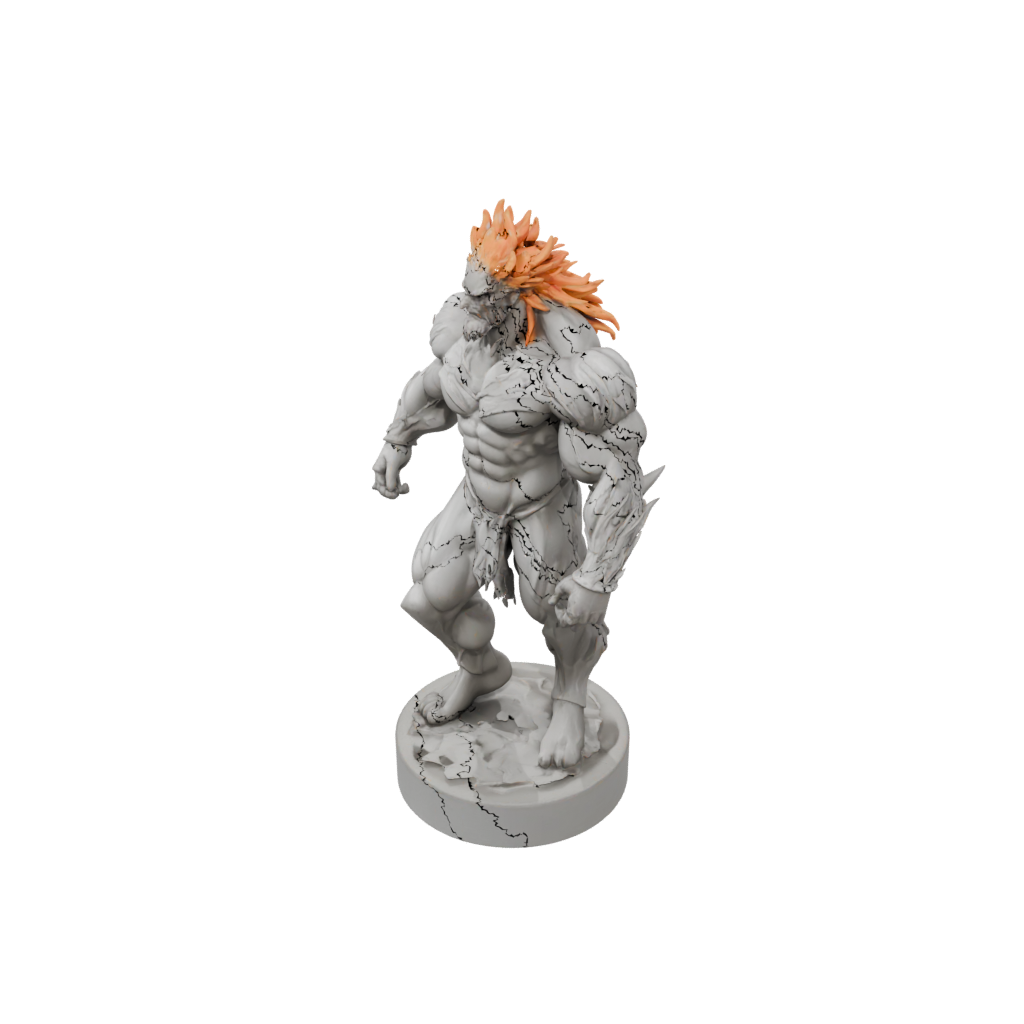 Relief Fire Elemental Titan