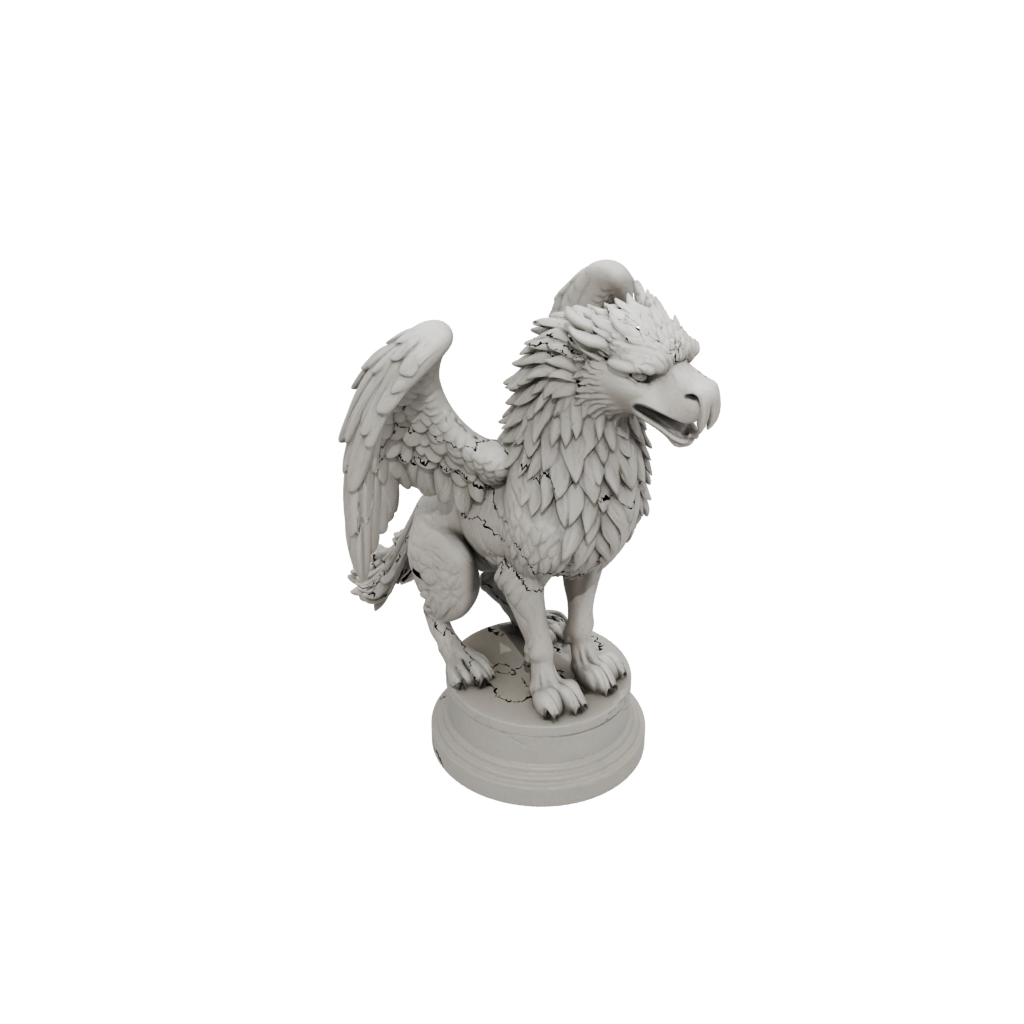 Relief Griffin Statue