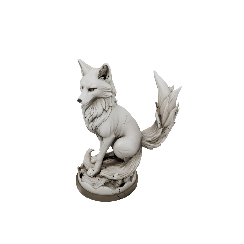 Relief Kitsune Nine-Tail Fox