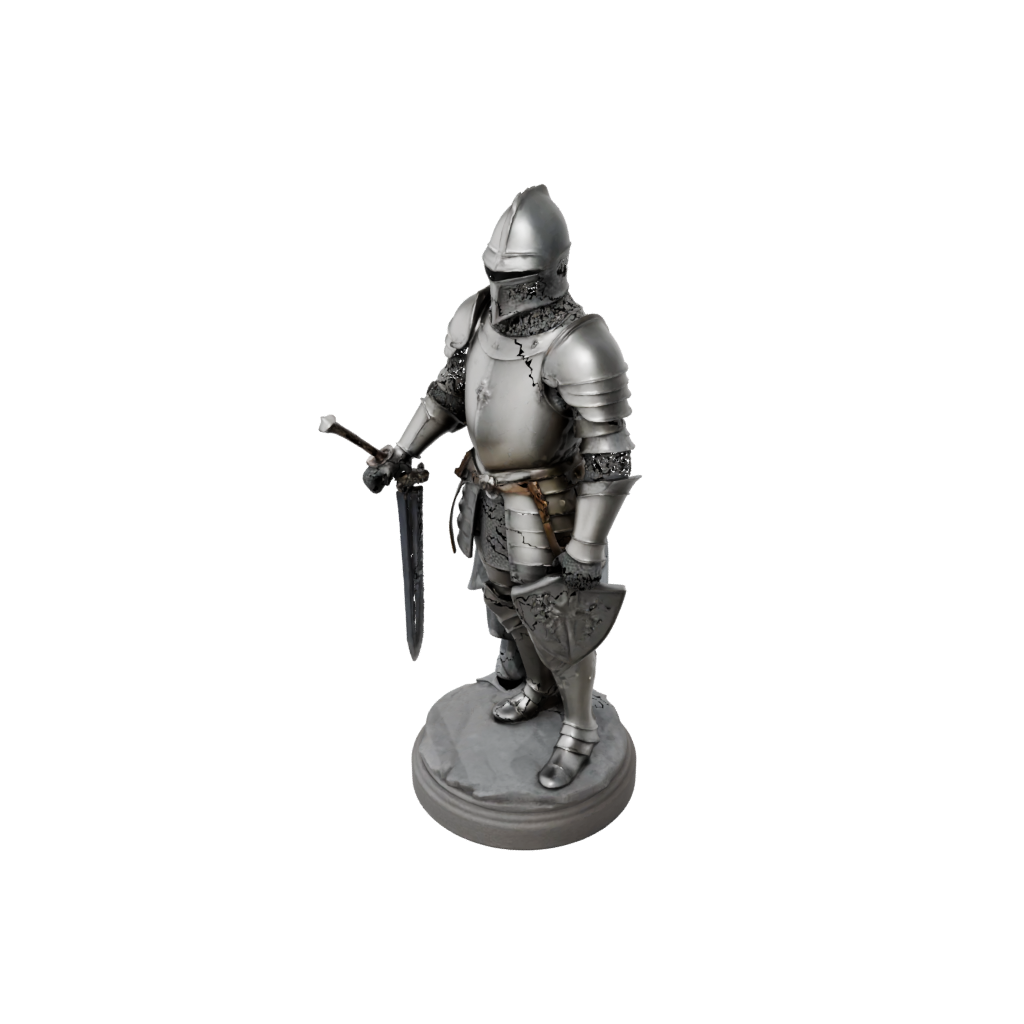 Relief Medieval Knight Statue