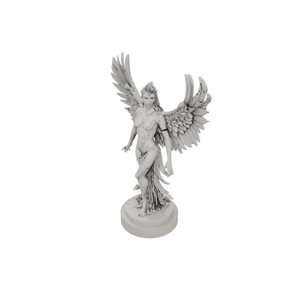 Relief Phoenix Rising Sculpture