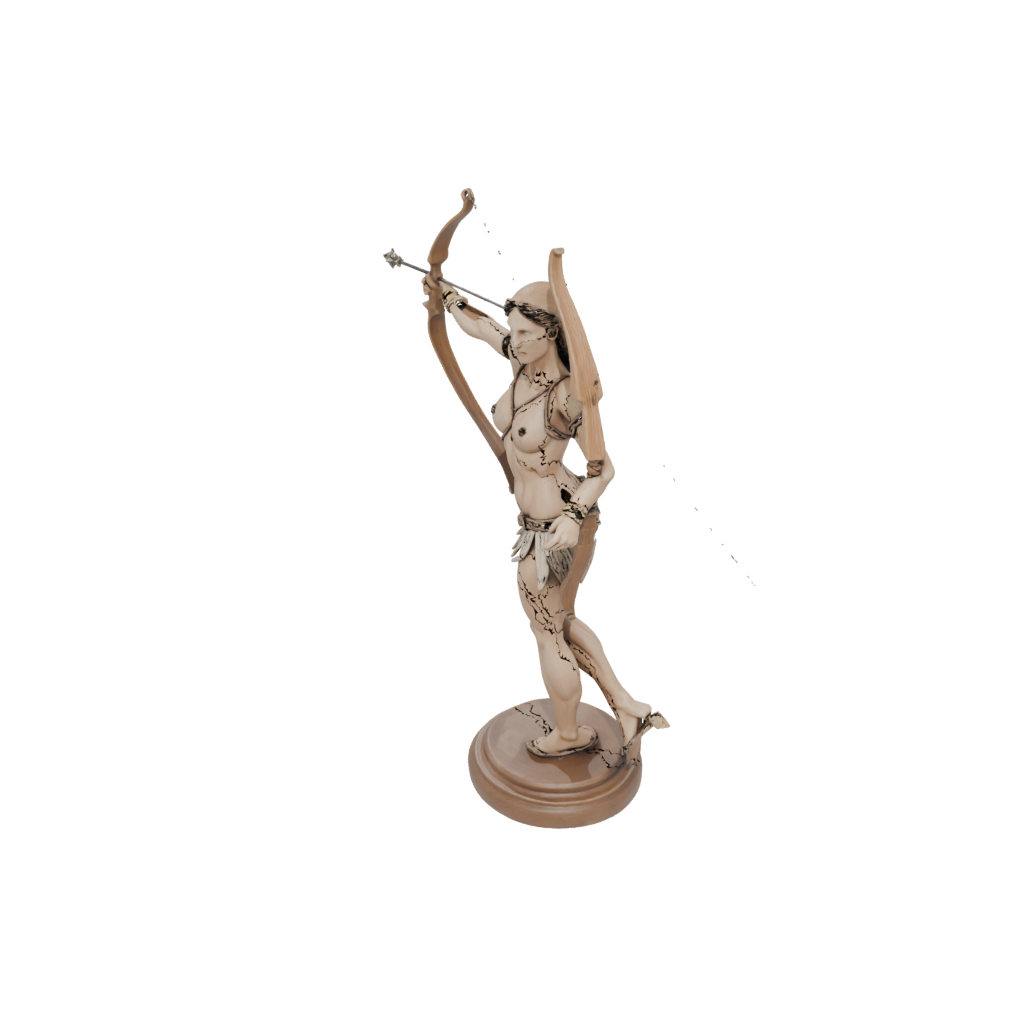 Woodgrain Bust Centaur Archer