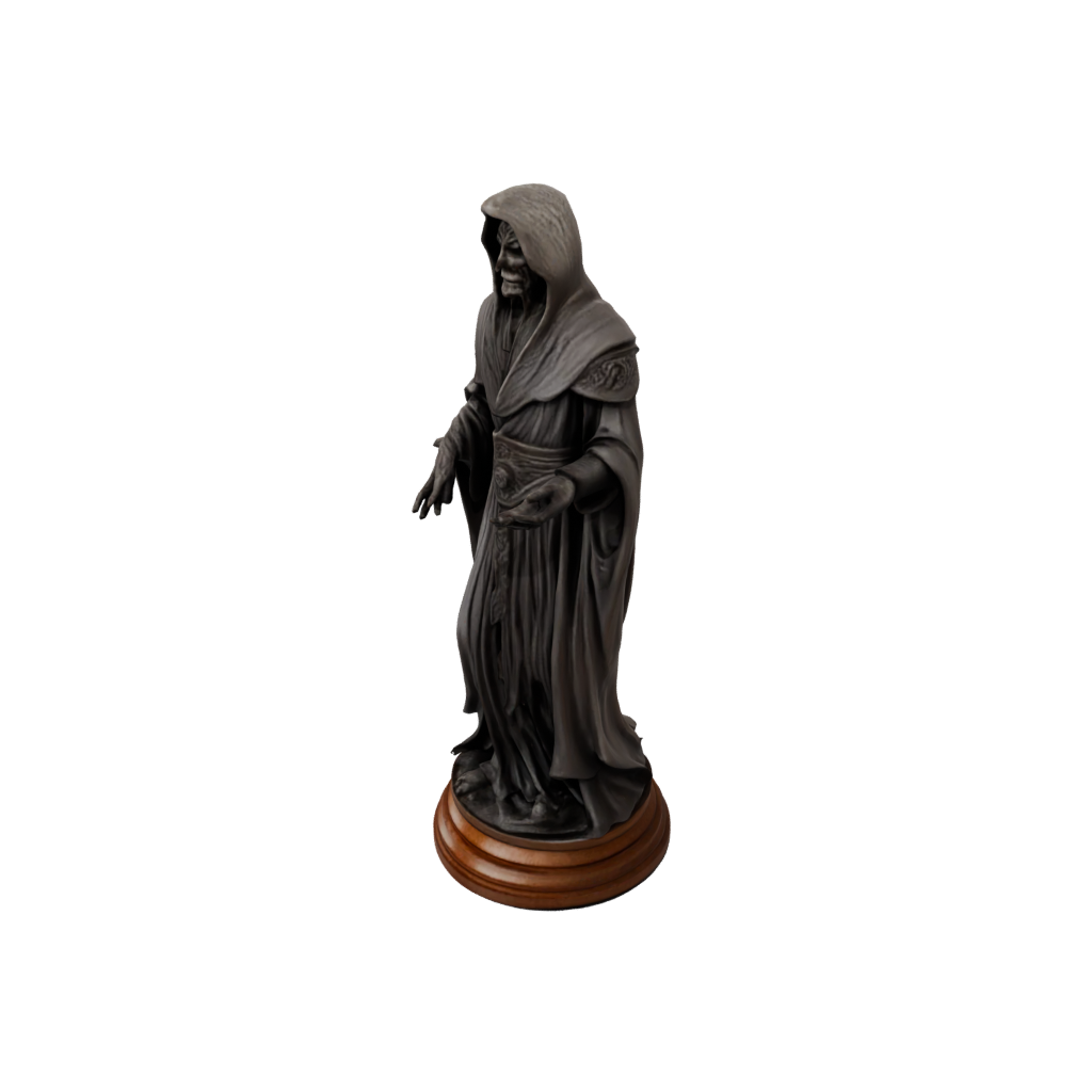 Woodgrain Bust Dark Sorcerer Figurine