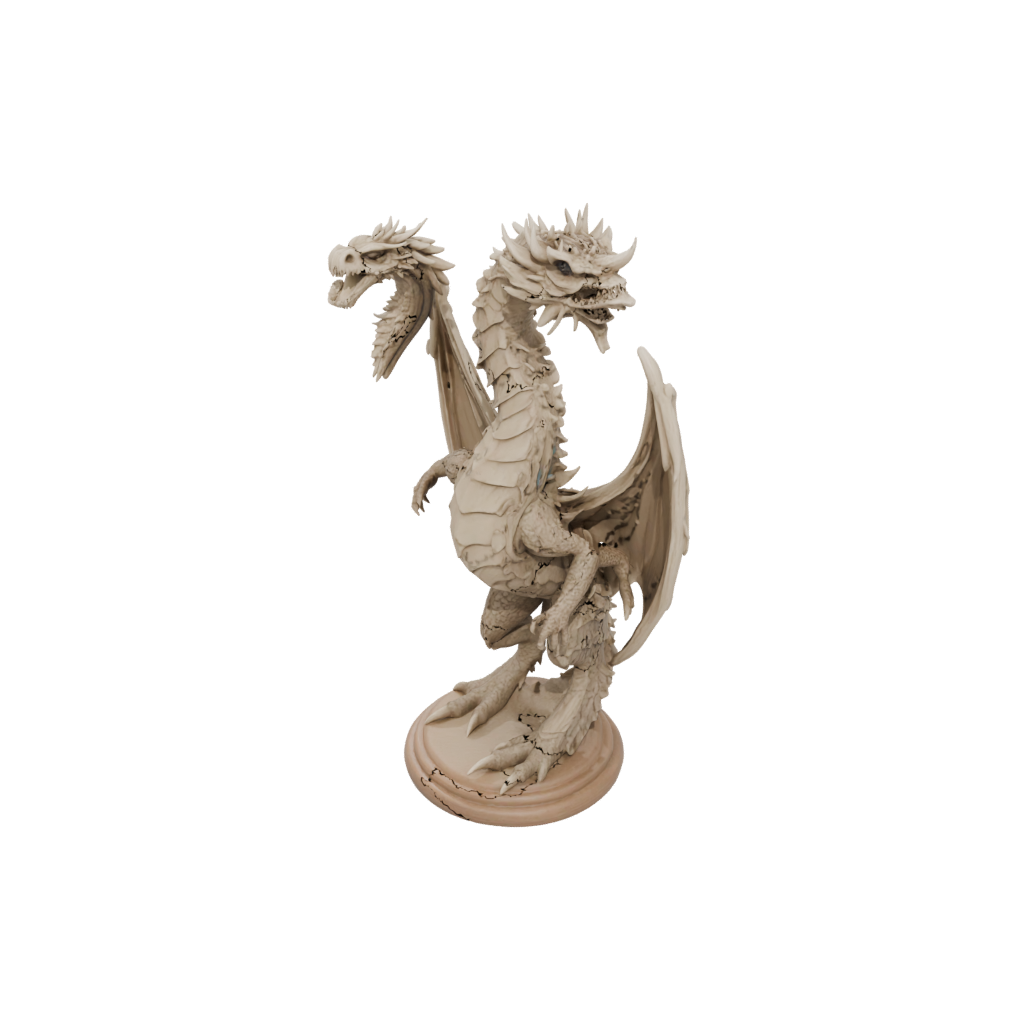 Woodgrain Bust Sand Wyrm