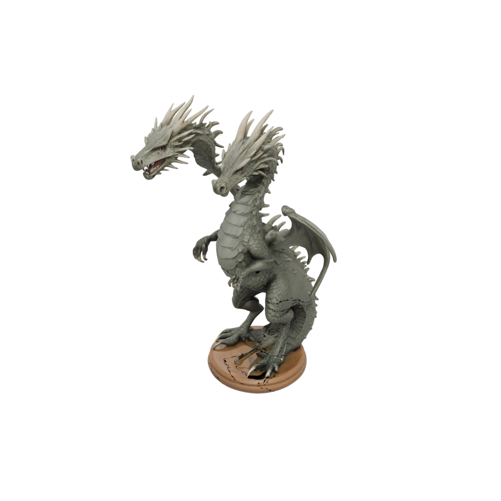 Woodgrain Bust Swamp Dragon