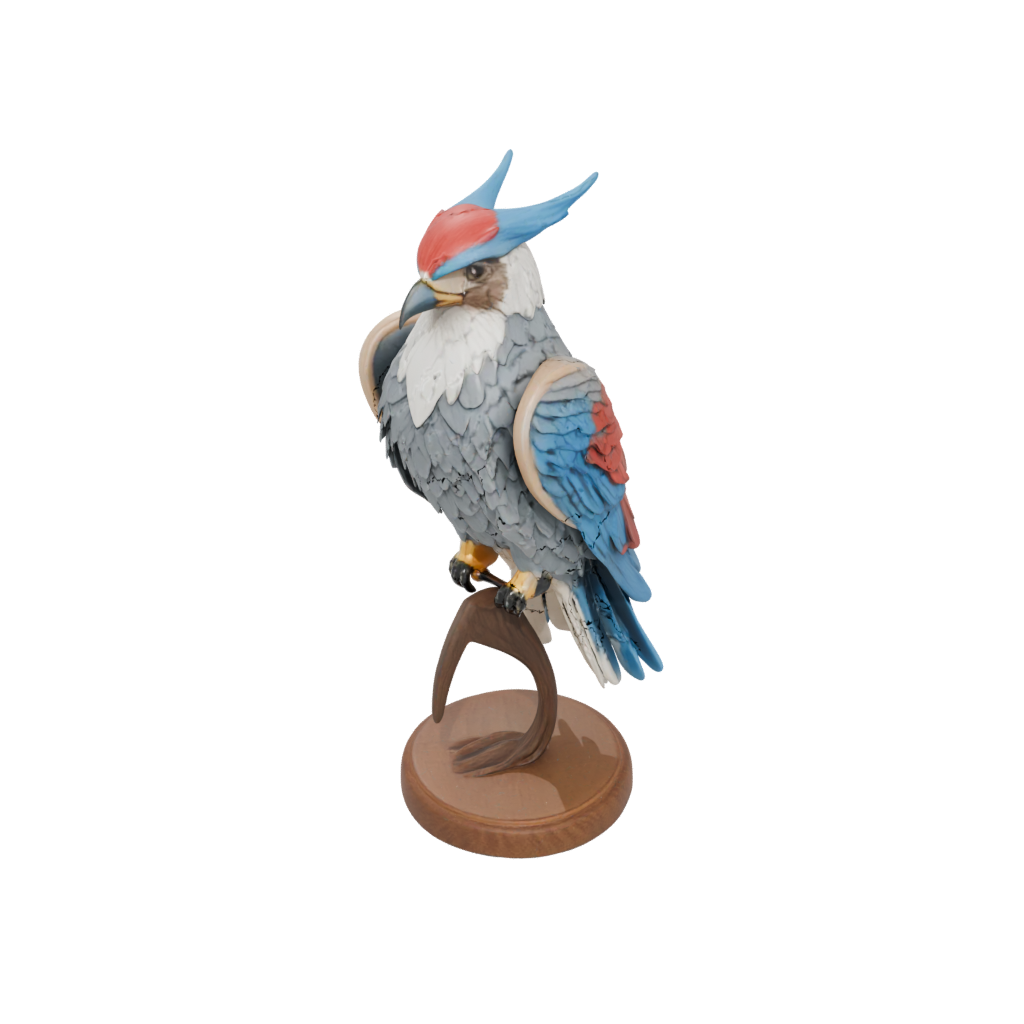 Woodgrain Bust Thunderbird