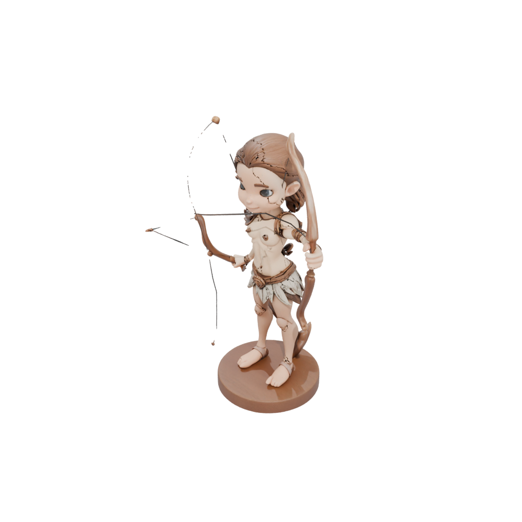 Woodgrain Chibi Centaur Archer