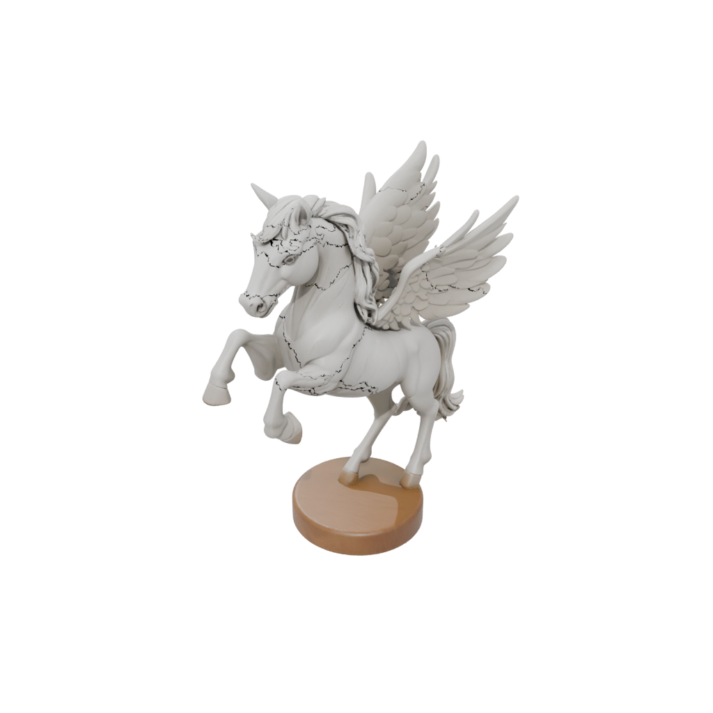 Woodgrain Chibi Pegasus Rearing