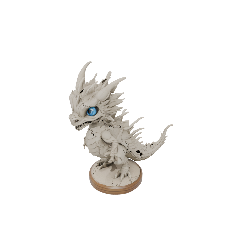 Woodgrain Chibi Sand Wyrm