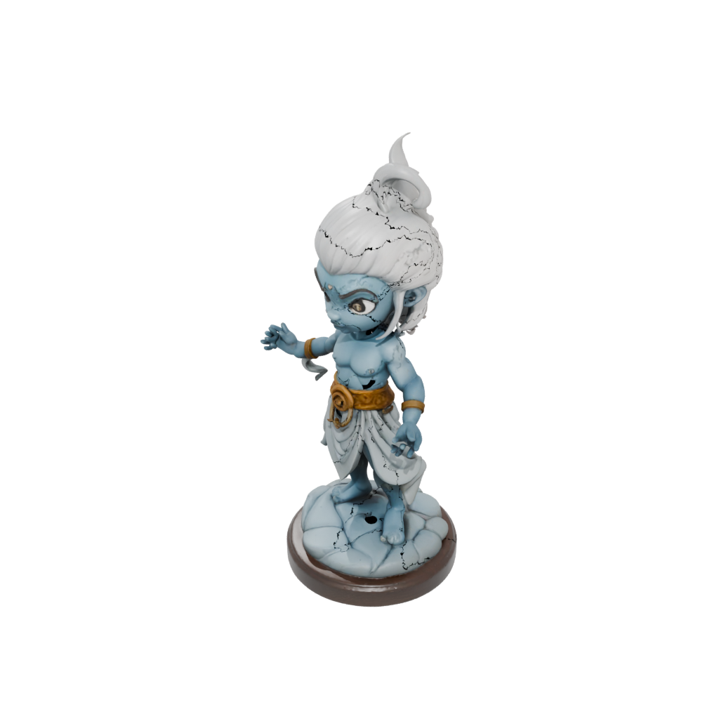 Woodgrain Chibi Storm Djinn