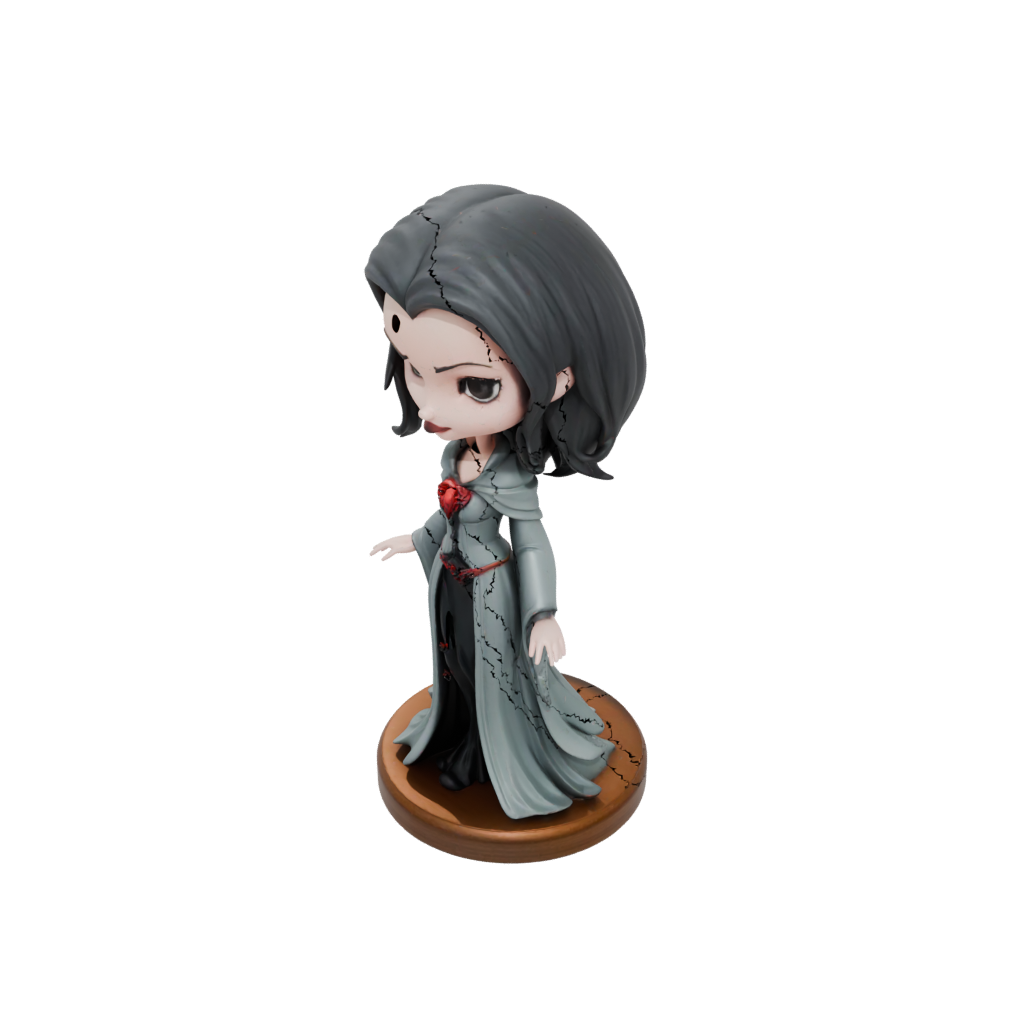 Woodgrain Chibi Vampire Countess