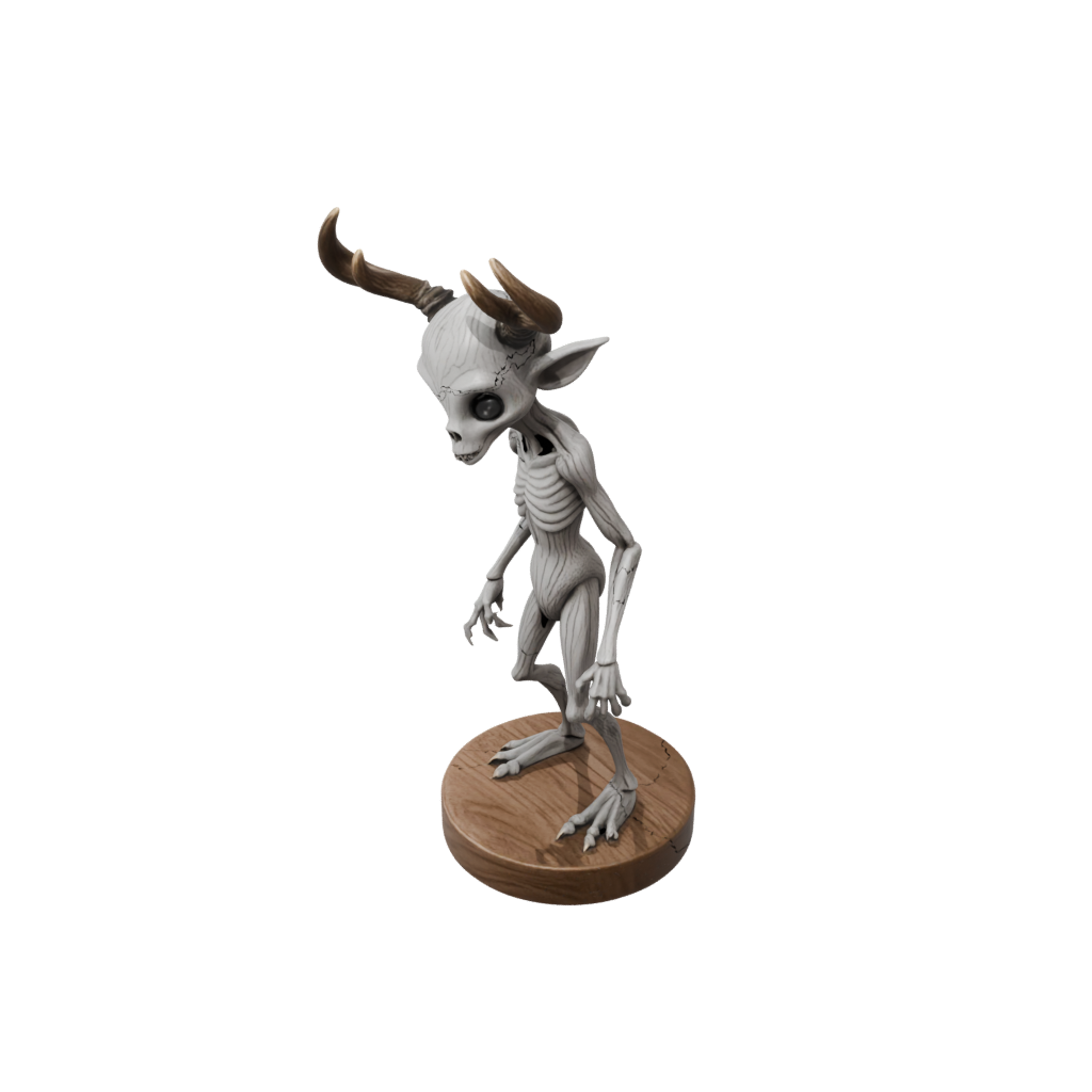 Woodgrain Chibi Wendigo