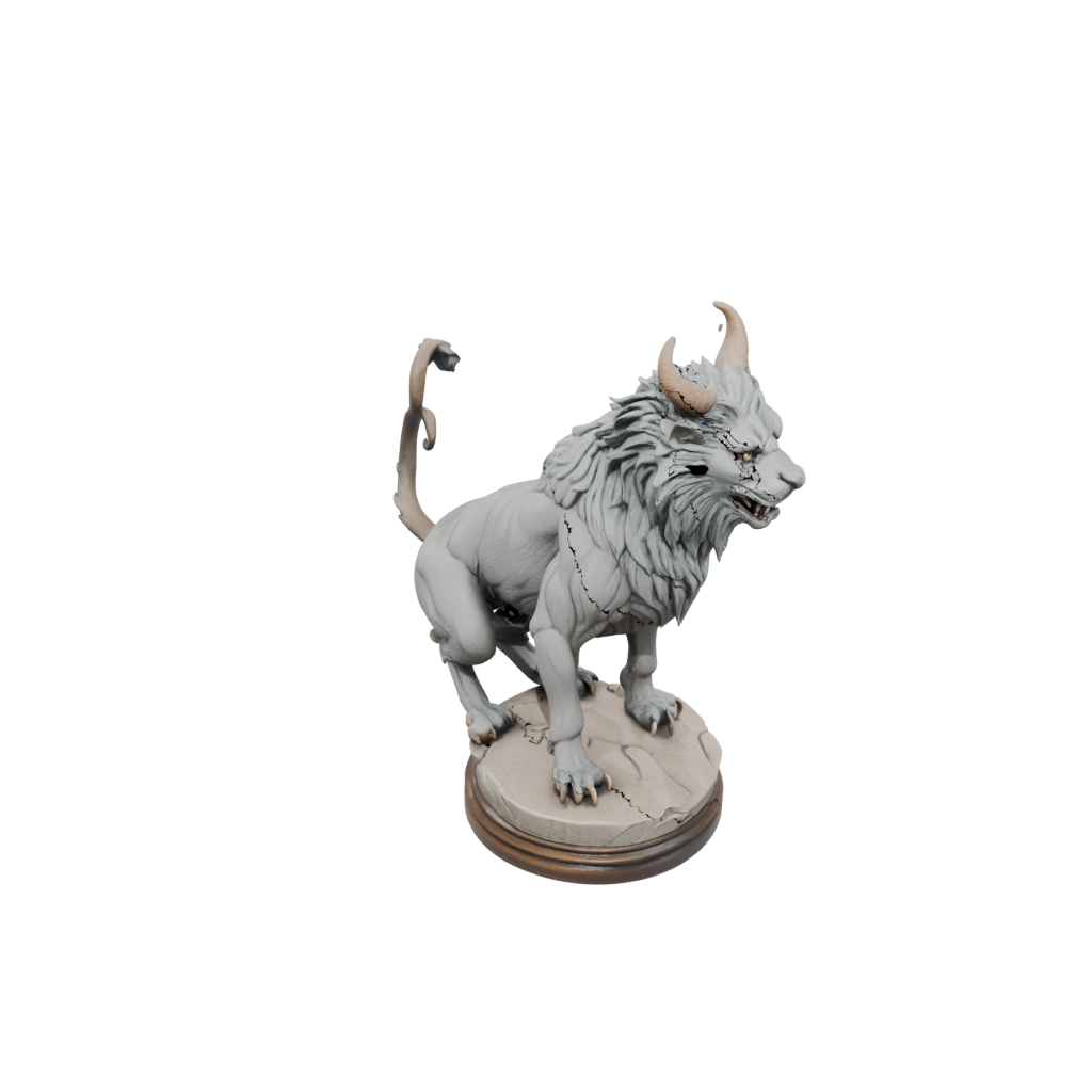 Woodgrain Scene Chimera Beast