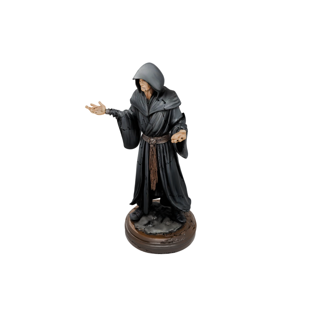Woodgrain Scene Dark Sorcerer Figurine