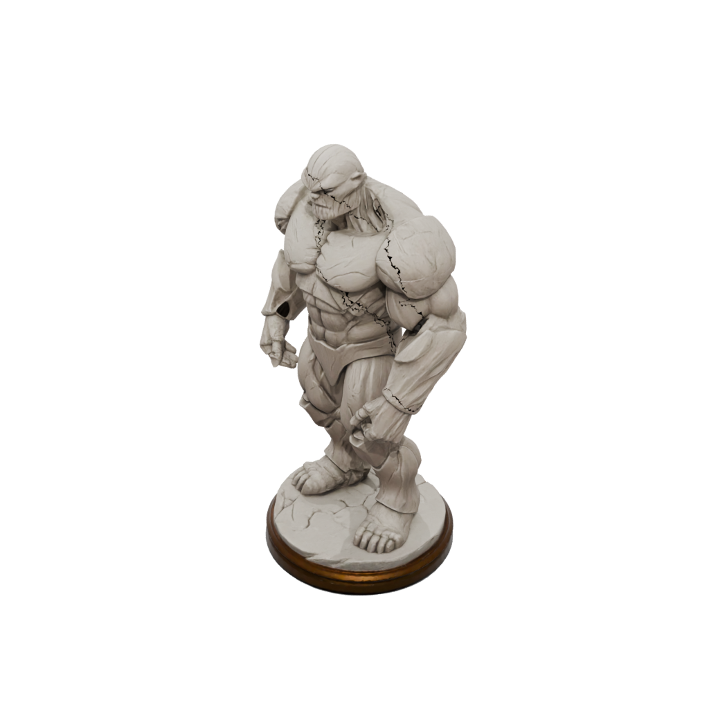 Woodgrain Scene Earth Golem Colossus