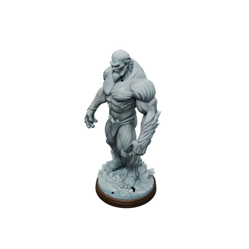 Woodgrain Scene Ice Elemental Titan