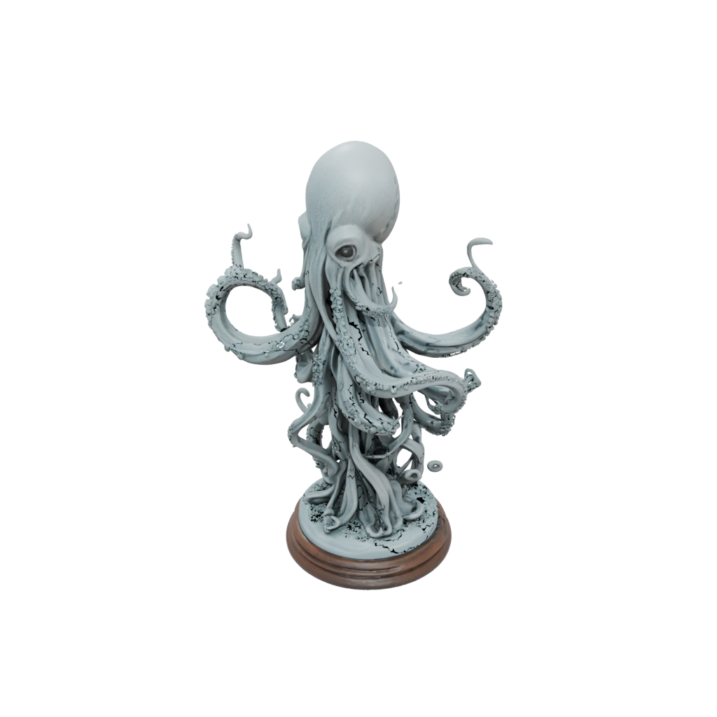 Woodgrain Scene Kraken Tentacle Sculpture
