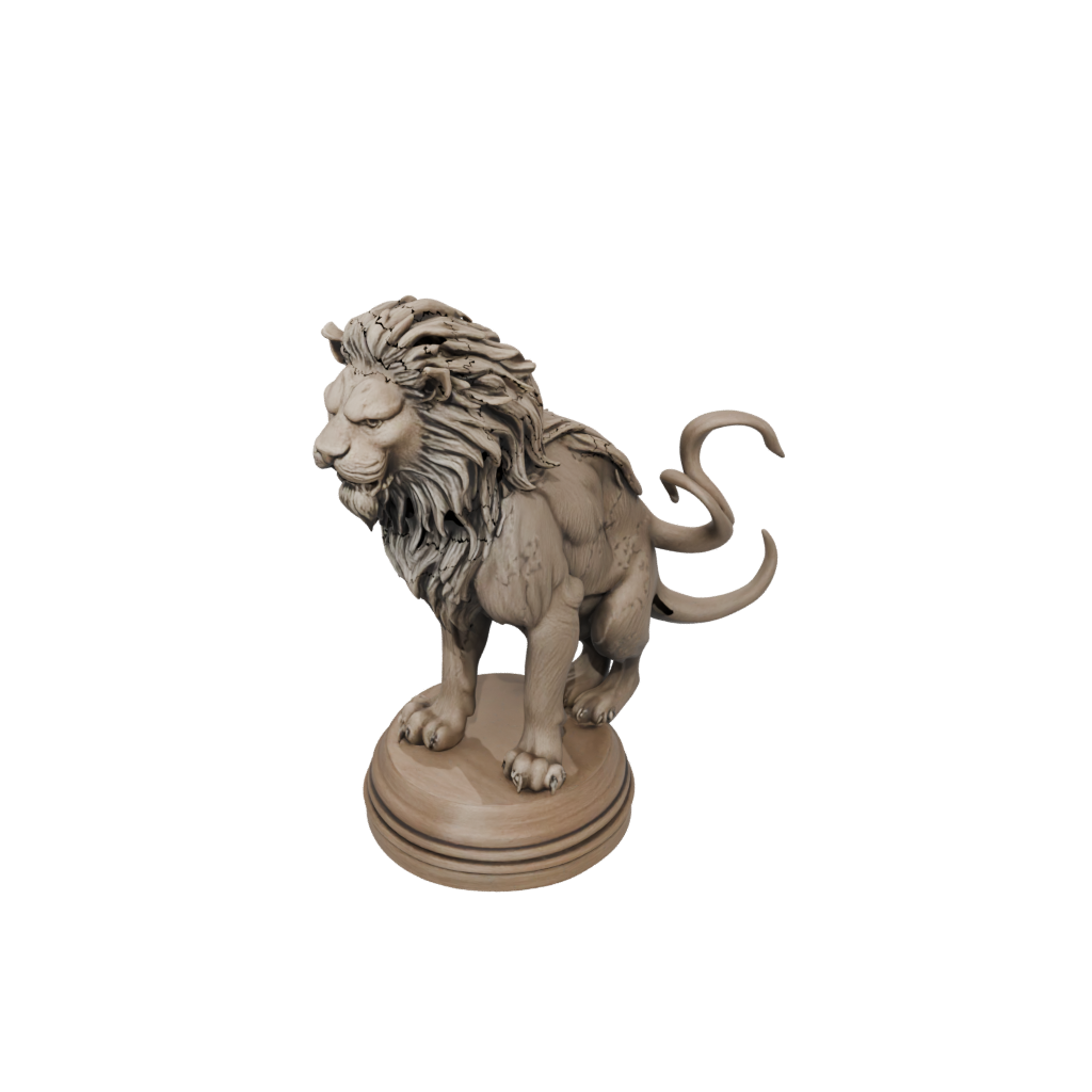 Woodgrain Scene Manticore
