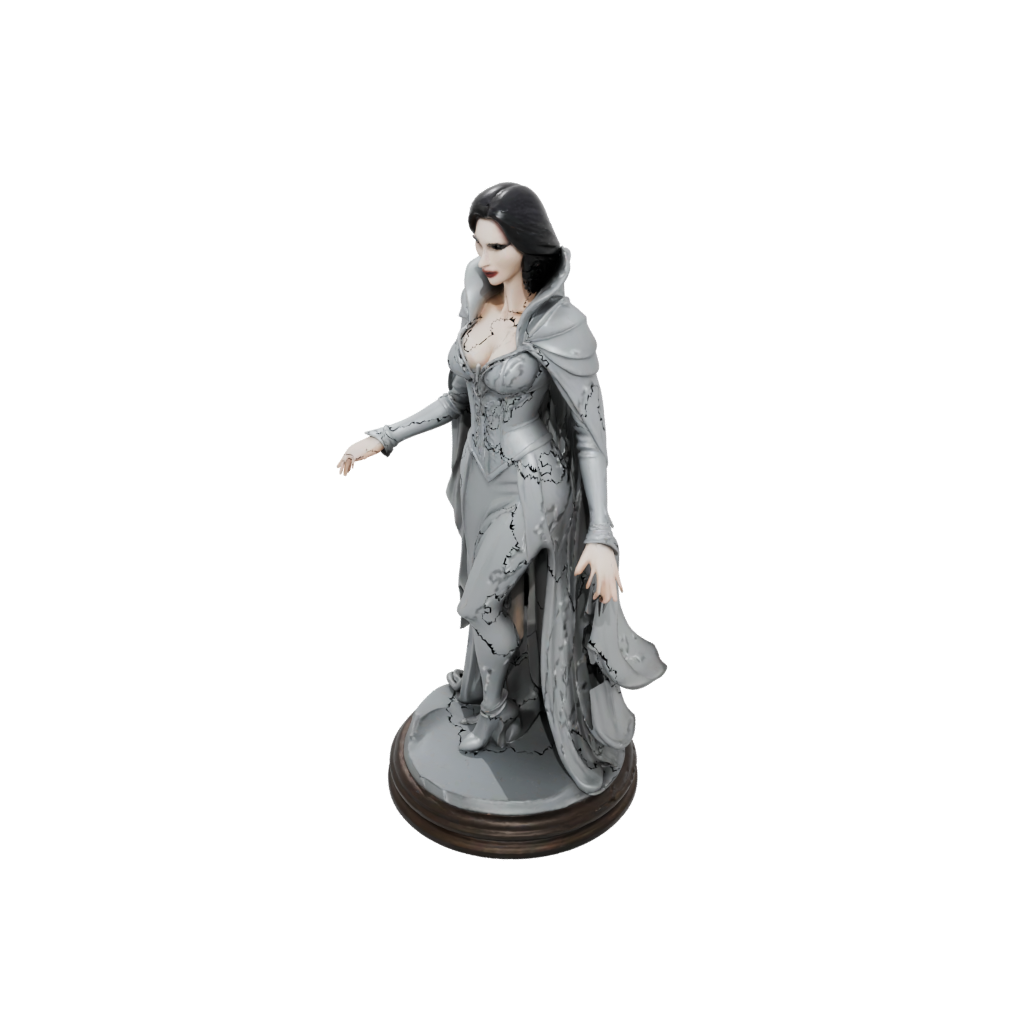 Woodgrain Scene Vampire Countess