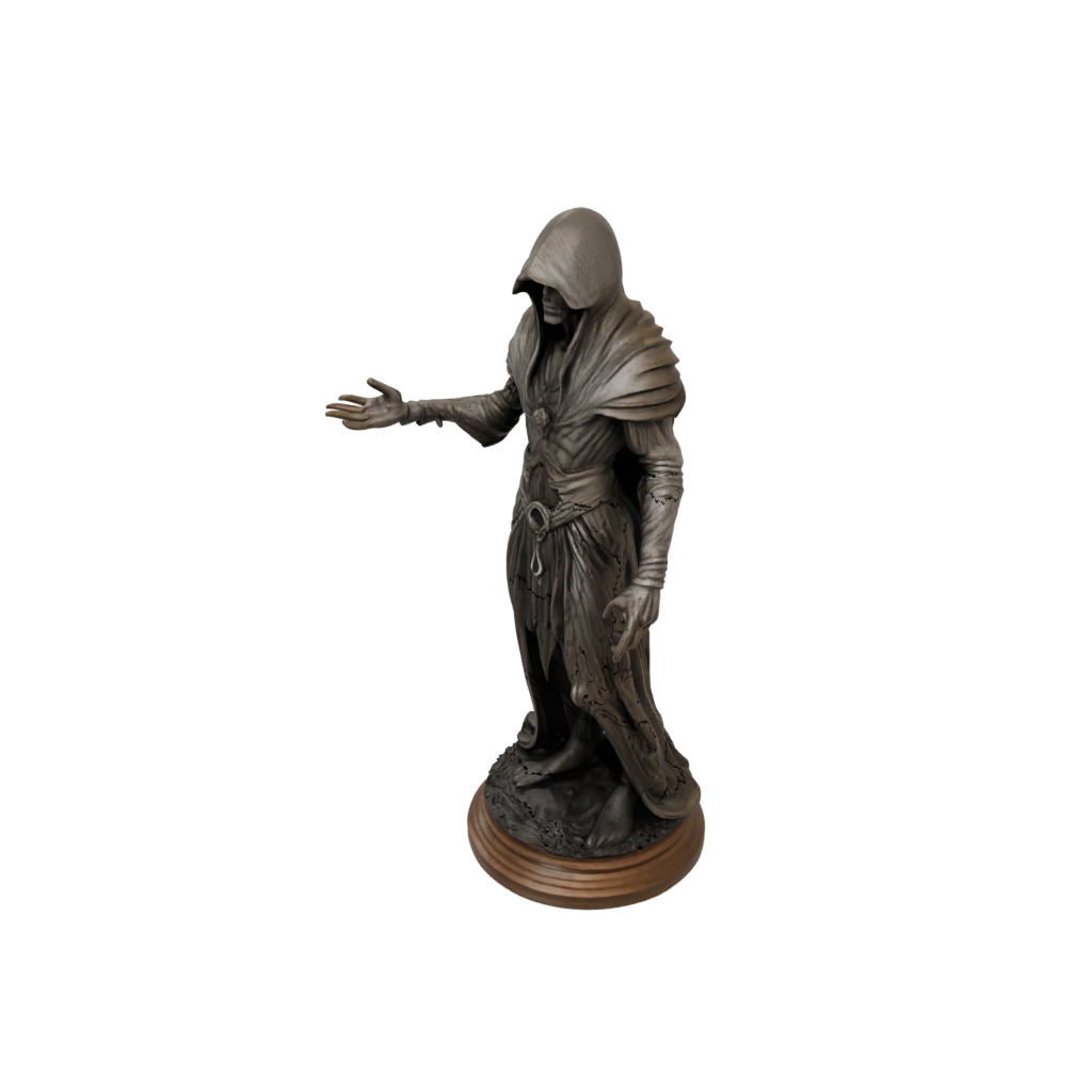 Woodgrain Dark Sorcerer Figurine