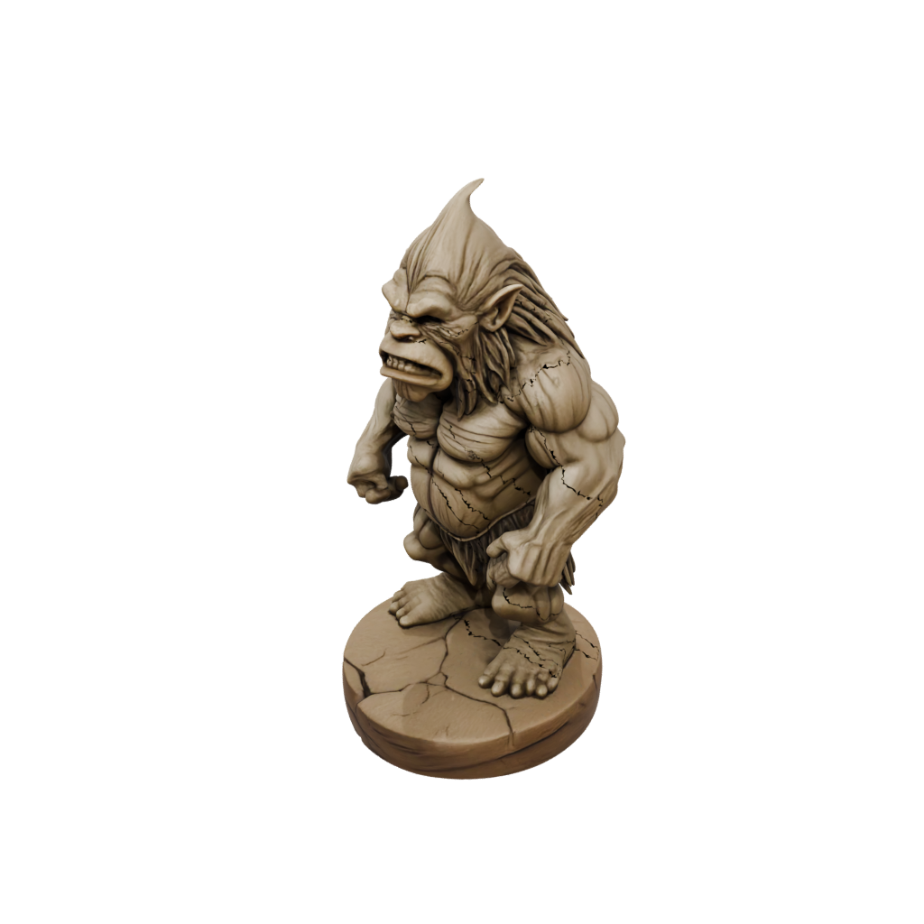 Woodgrain Rock Troll
