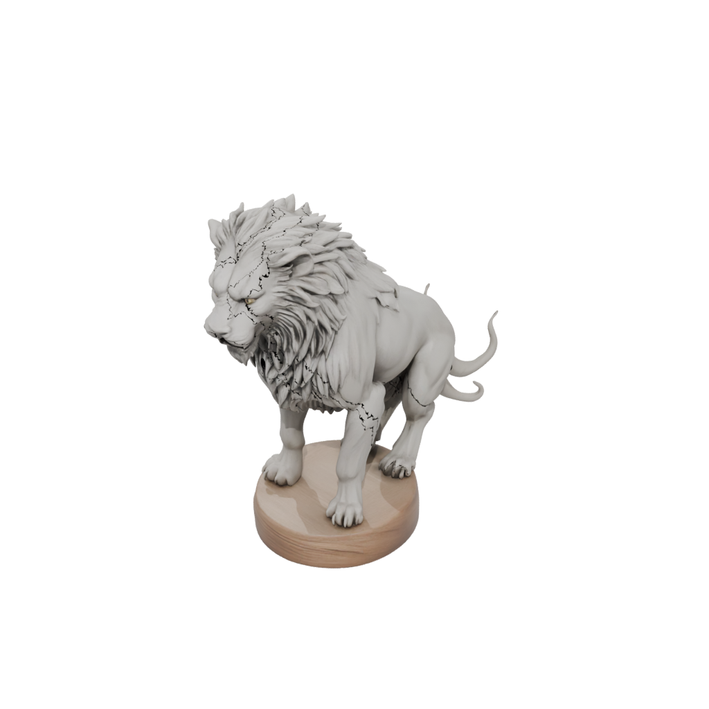 Woodgrain Relief Chimera Beast