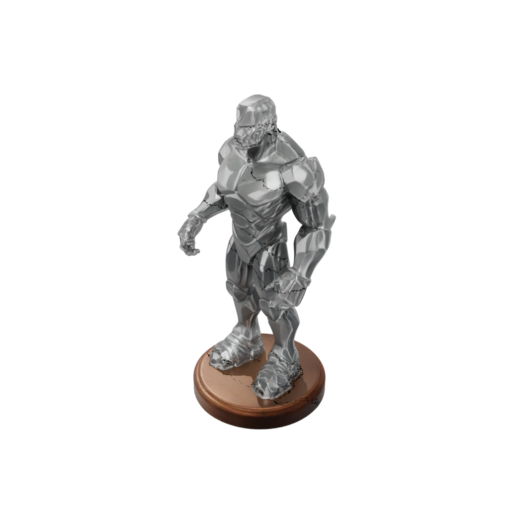 Woodgrain Relief Crystal Golem