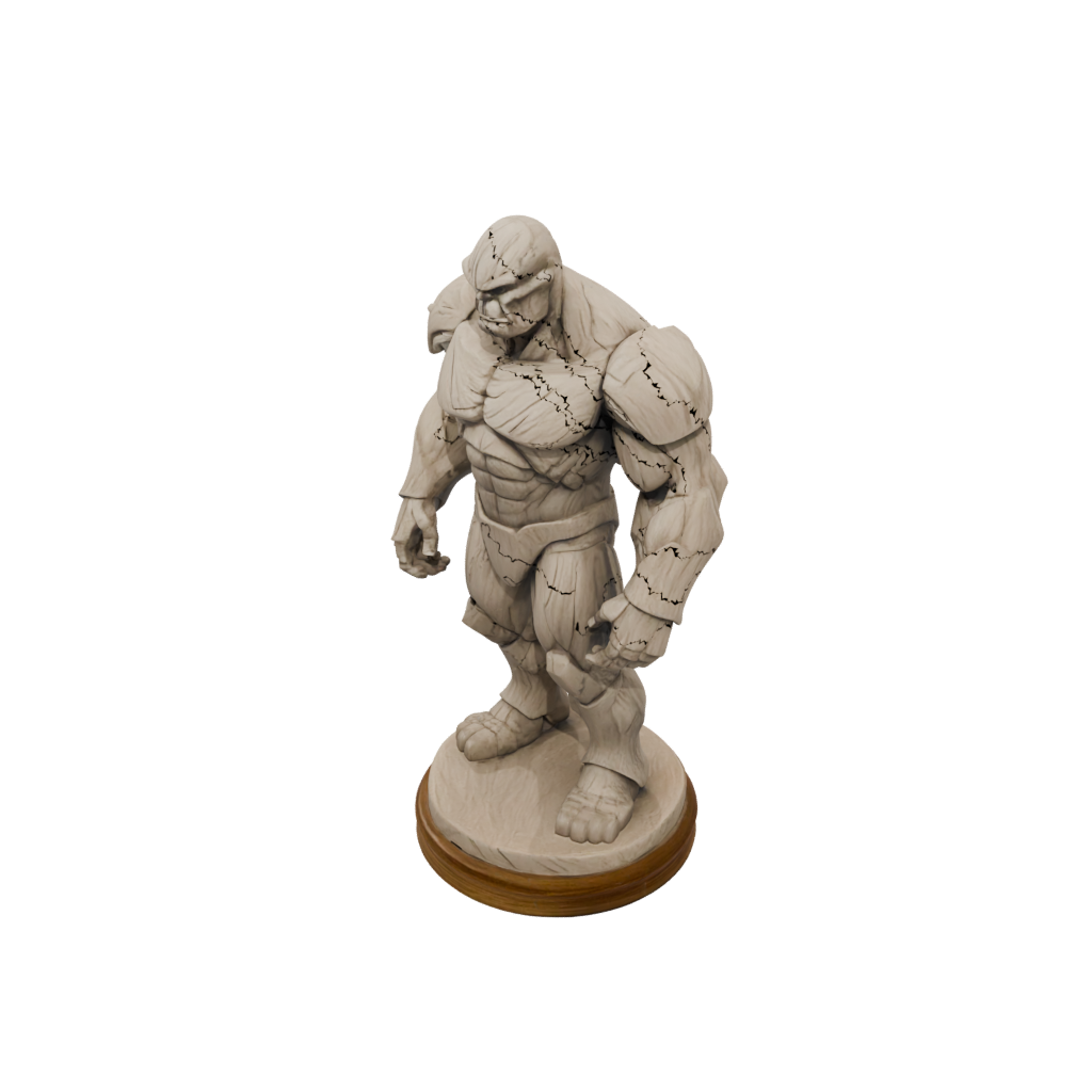 Woodgrain Relief Earth Golem Colossus