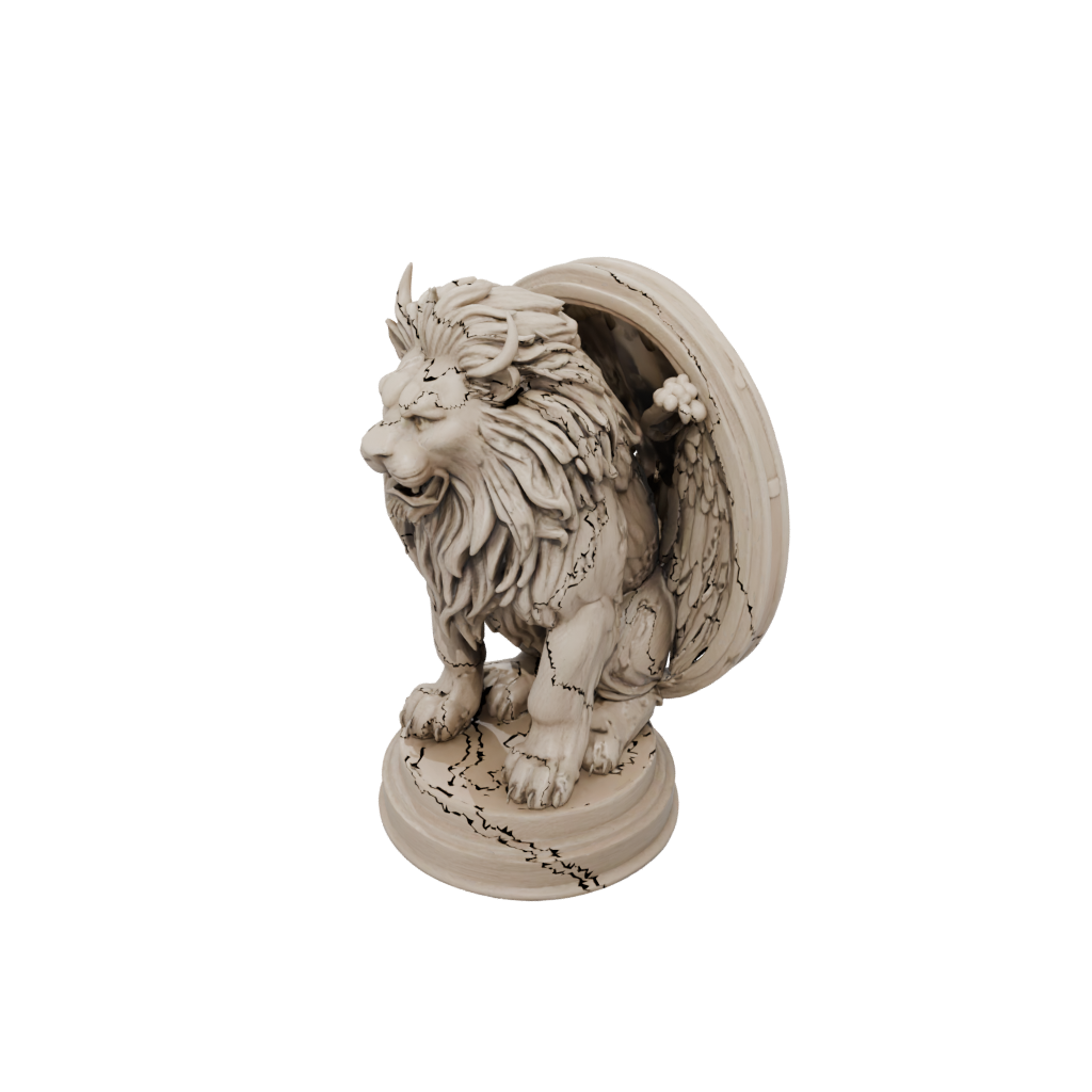 Woodgrain Relief Manticore
