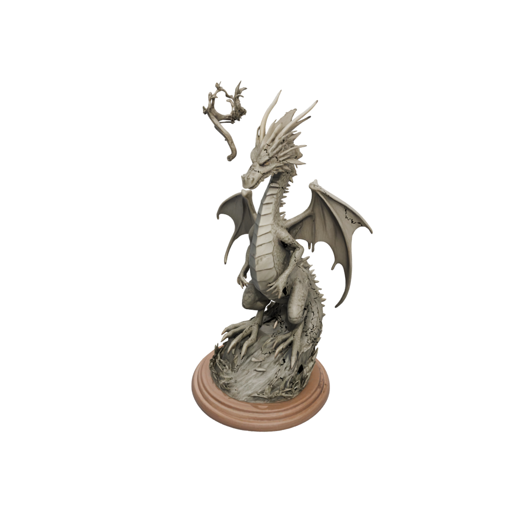 Woodgrain Relief Swamp Dragon