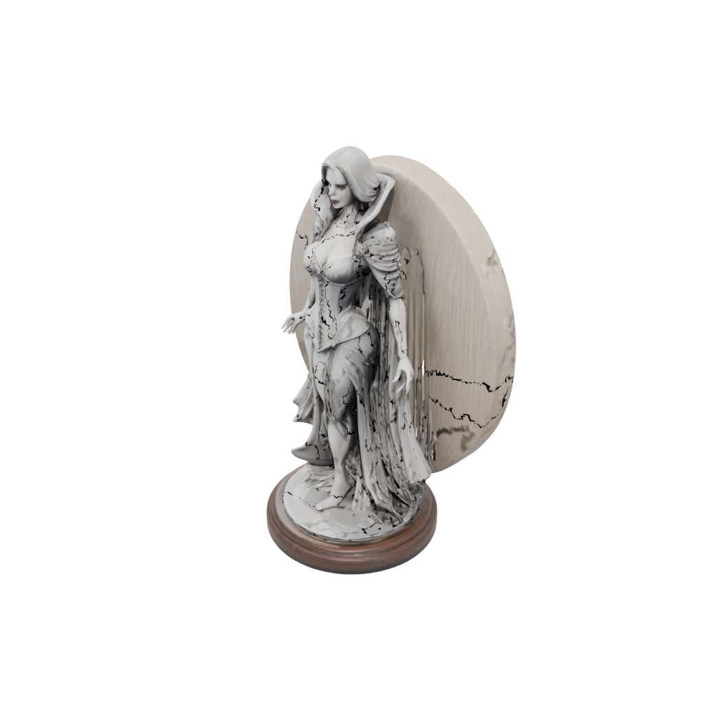 Woodgrain Relief Vampire Countess