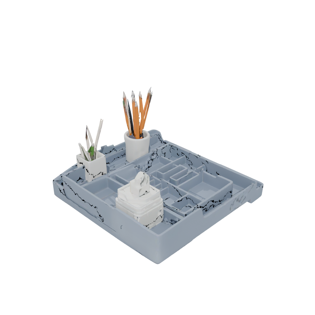 Deco Desk Tidy Tray — home decor 3D print model, STL