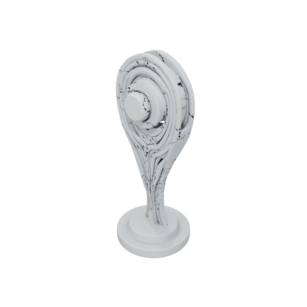 Deco Earbud Stand — home decor 3D print model, STL