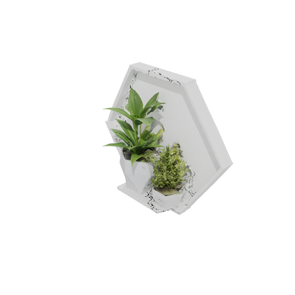 Deco Hexagon Wall Planter — home decor 3D print model, STL
