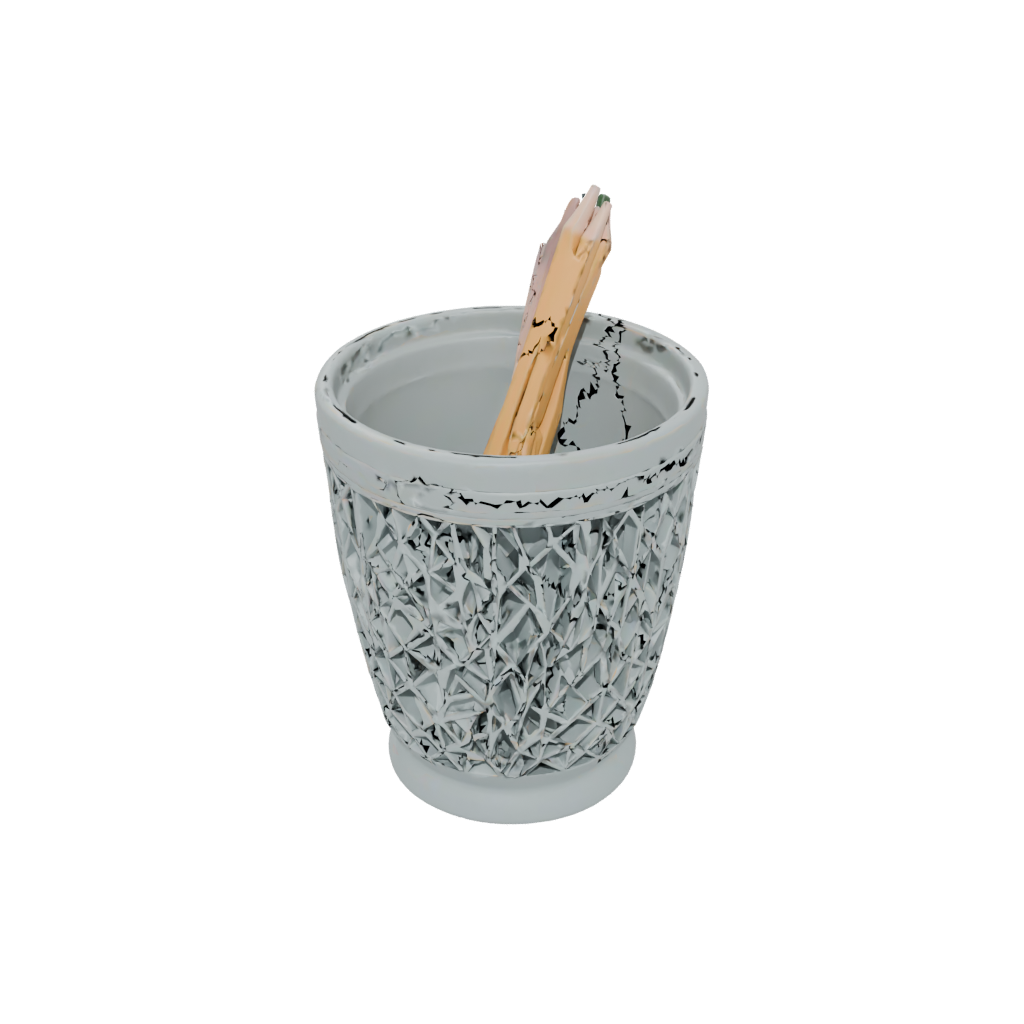 Deco Lattice Pencil Cup — home decor 3D print model, STL