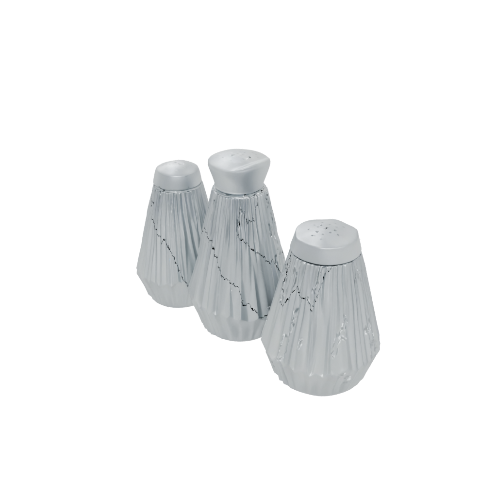 Deco Salt And Pepper Cellar Pair — home decor 3D print model, STL