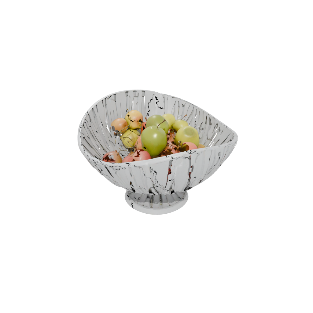 Deco Sculptural Fruit Bowl — home decor 3D print model, STL