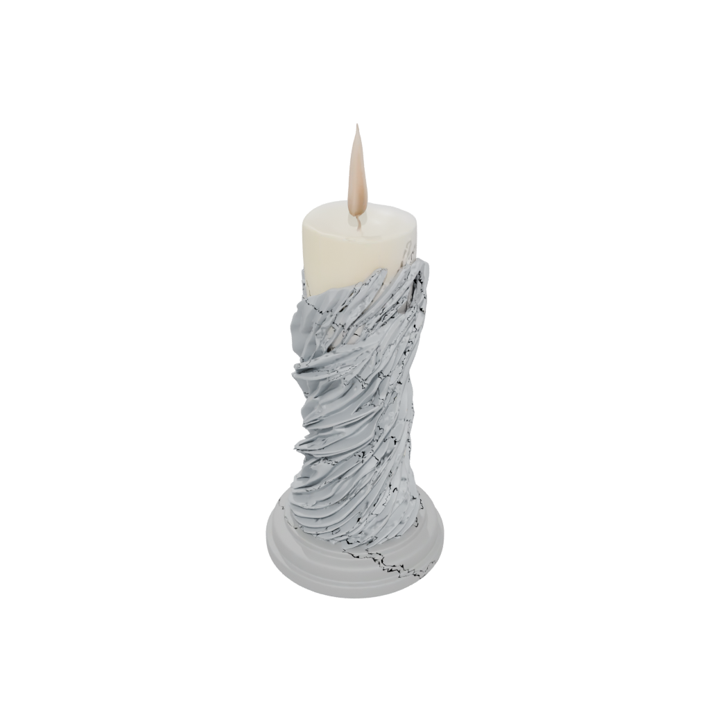 Deco Spiral Candle Holder — home decor 3D print model, STL
