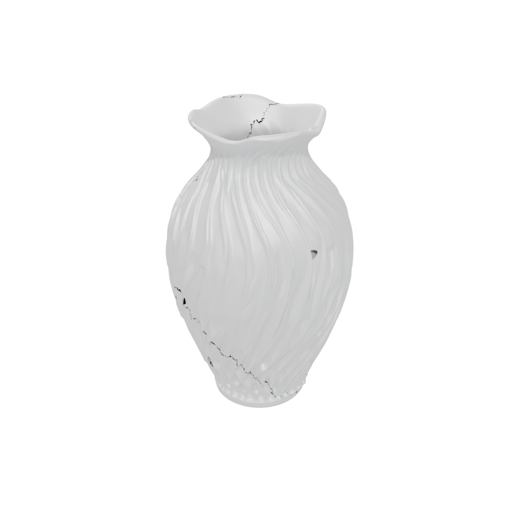 Deco Vase With Twisted Ribs — home decor 3D print model, STL