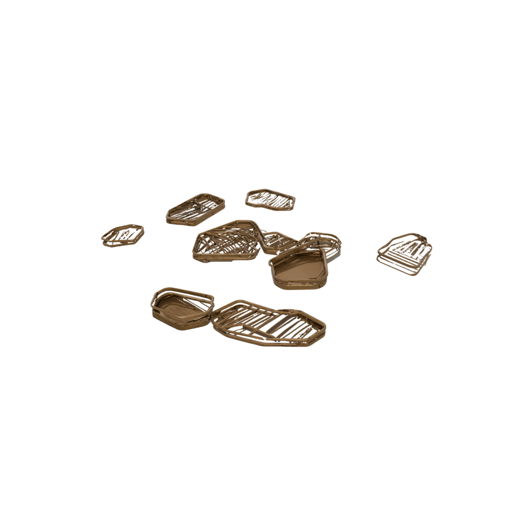 Bronze Deco Coaster Set Holder
