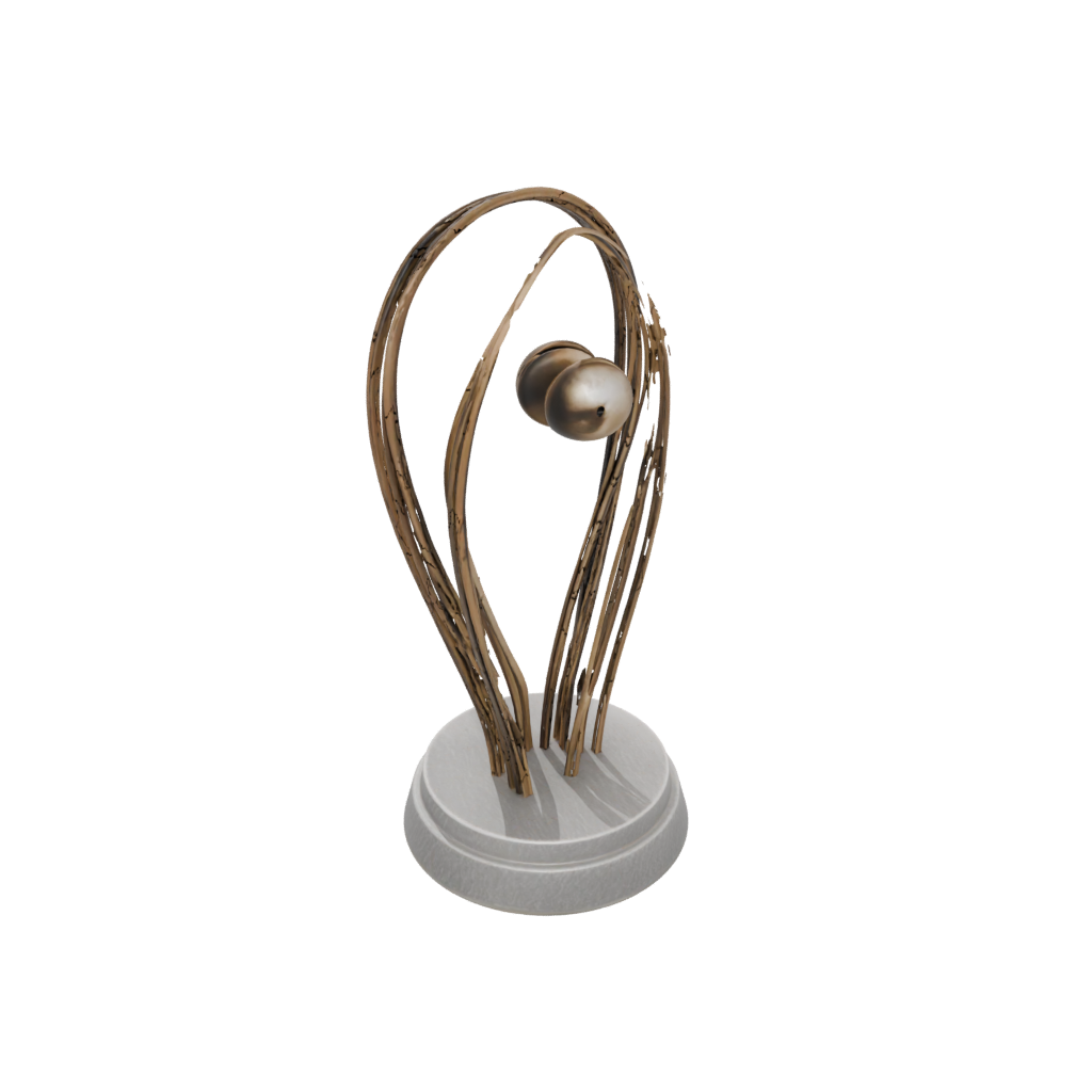 Bronze Deco Earbud Stand
