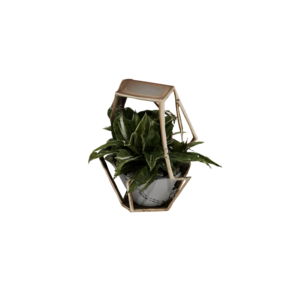 Bronze Deco Hexagon Wall Planter