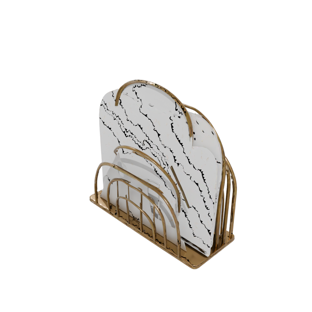 Bronze Deco Letter Rack — home decor 3D print model, STL
