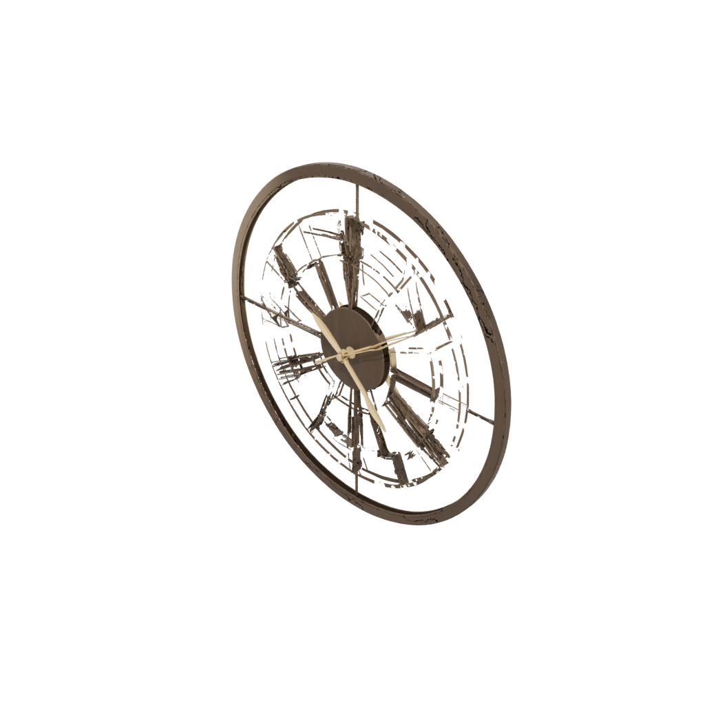 Bronze Deco Minimalist Clock Surround