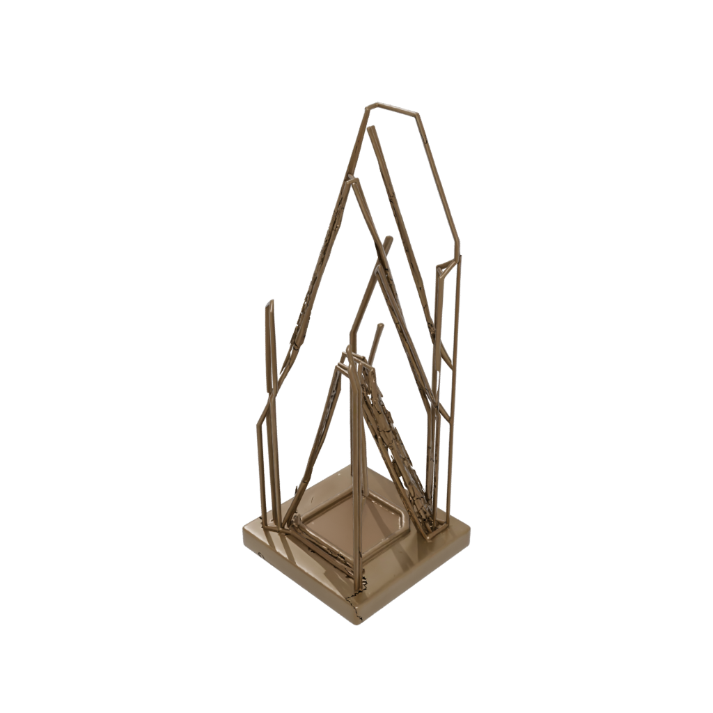 Bronze Deco Minimalist Photo Stand