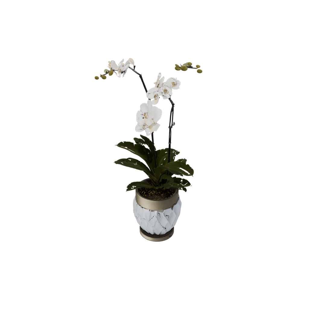 Bronze Deco Orchid Pot With Drainage